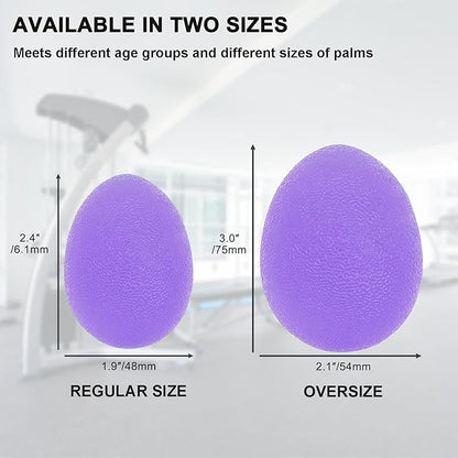 Stress Balls for Adults, Hand Exersicers for Strength, Squeeze Balls for Hand Therapy, Hand Exersice Balls for Hand, Finger and Wrist Training with Carrying Bag