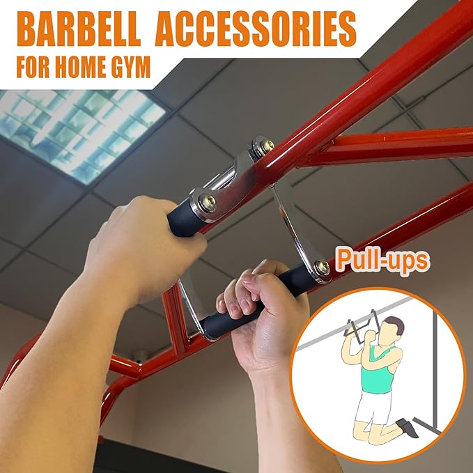 Viking Press Landmine Handle for 2-Inch Barbell, Hack Squat T-Bar Row Attachment Strength Training Accessories, Shoulder Press Landmine Attachment Equipment