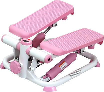 Sunny Health & Fitness Mini Steppers for Exercise at Home, Stair Step Workout Machine, Full Body Cardio Equipment, with Optional Free SunnyFit App Connection and Resistance Band