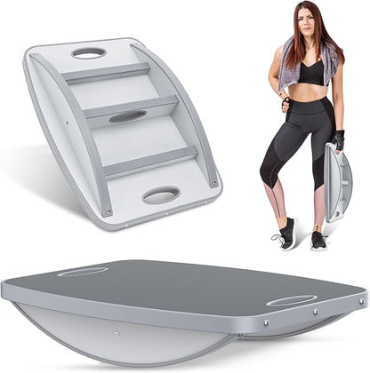 Advanced Wood Balance Board, 360 Degree Rotation and Tilt - Non-Slip 500 lbs Wobble Board for Standing Desk, Physical Therapy and Yoga Practice, Core Strength, Stability for Men, Women, Young and Old