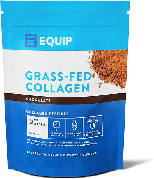 Equip Foods Grass Fed Collagen Powder | Hydrolyzed Bovine Collagen Peptides with Amino Acids |