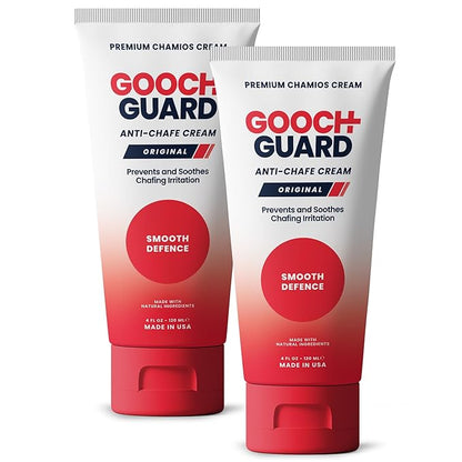 Chamois Cream Tube – Anti Chafing Cream for Men & Women Athletes – Non-Greasy, Fast-Absorbing Formula for Cycling, Running, Hiking, Fitness & Outdoor Sports (4oz 2pack)