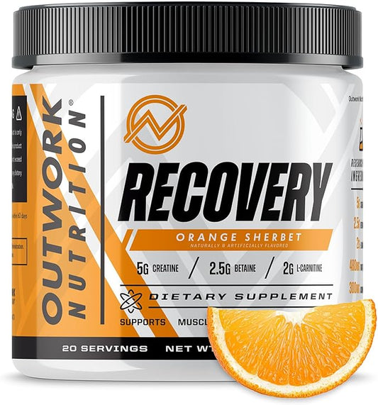 Outwork Nutrition Post Workout Recovery Powder - Creatine Monohydrate, KSM-66 Ashwagandha & Tart