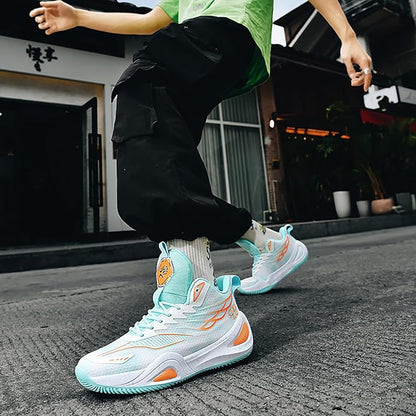 High Top Womens Mens Basketball Shoes Breathable Non Slip Outdoor Sneakers Comfortable Fashion Athletic Training Sport Shoes