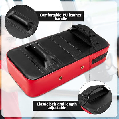 10 In1 Punching Mitts Kick Pad Set Taekwondo Pads Boxing Mitts Focus Pads Boxing Gloves Safety Head Guard Wrist Band for Kickboxing, Karate, Muay Thai, MMA Training