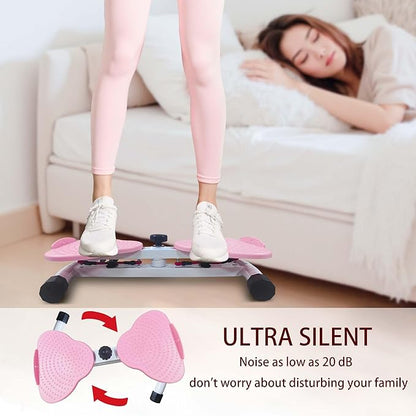 Waist Twister, Ab Muscle Training Machine with 264 lbs, Noise-Free Home Fitness Equipment With Replaceable Resistance Bands, Suitable For Men And Women