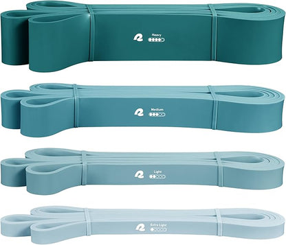 Retrospec Lift Resistance Pull Up Assistance Band Set for Working Out, Home Fitness, Toning, Stretching. Physical Therapy, Muscle Training & Exercise - Lightweight & Portable for Men & Women