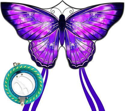Mint's Colorful Life Butterfly Kite for Kids & Adults Easy to Fly, Large Single Line Kites with 300ft String Kite Handle
