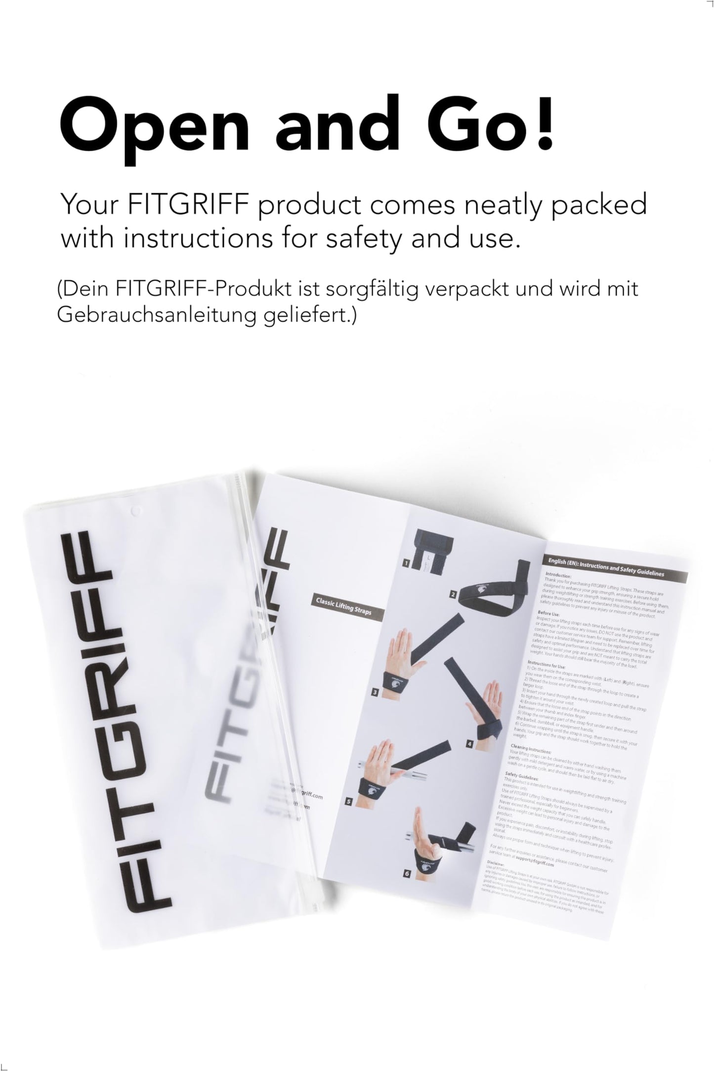 Fitgriff® Lifting Wrist Straps for Weightlifting, Gym, Deadlift, Workout (Made of Premium Cotton &