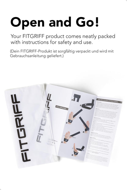 Fitgriff® Lifting Wrist Straps for Weightlifting, Gym, Deadlift, Workout (Made of Premium Cotton &