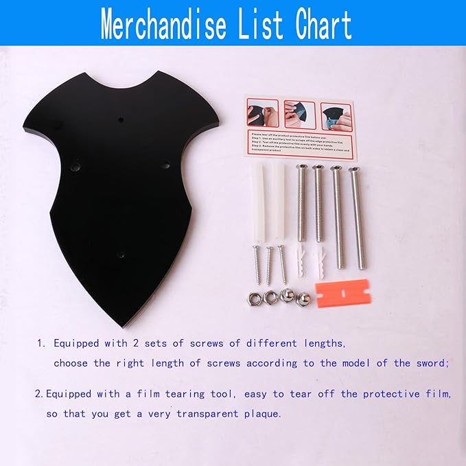 Sword Holder, Sword Wall Mount, Axe Holder, Vertical Display and Decoration