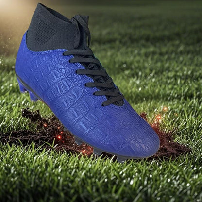 Soccer Cleats High-Top Outdoor Non-Slip Football Shoes Protection Lightweight for Firm Ground Training Breathable Fit (Size 6-13)