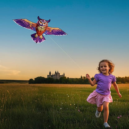 ORGCLDKT- 3D Lifelike Style Bird/Eagle Kite, Super Easy to Fly with, Ideal for Kids, Adults, Girls, Boys. Kites for The Beach, Grassland, Hiking
