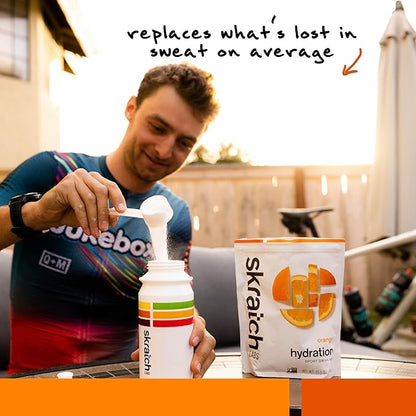 Skratch Labs Hydration Powder | Sport Drink Mix | Electrolytes Powder for Exercise, Endurance, and Performance | Orange | 60 Servings | Non-GMO, Vegan, Kosher