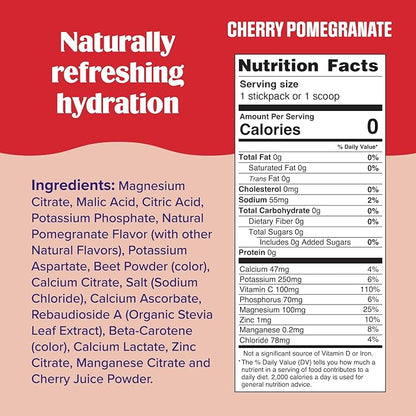 Ultima Replenisher Daily Electrolyte Powder Drink Mix – Sugar Free – Cherry Pomegranate, 90 Servings – Hydration Powder with 6 Electrolytes & Minerals – Keto Friendly, Vegan, Non-GMO