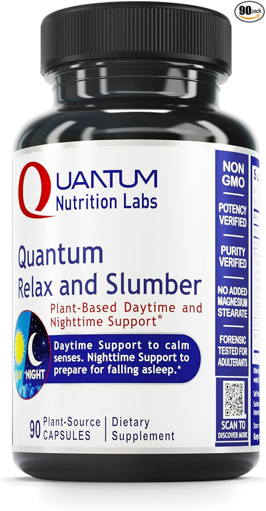 Quantum Nutrition Labs Quantum Relax and Slumber - Sleep Supplement with Magnesium Malate &