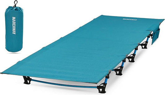 MARCHWAY Ultralight Folding Tent Camping Cot Bed, Portable Compact for Outdoor Travel, Base Camp