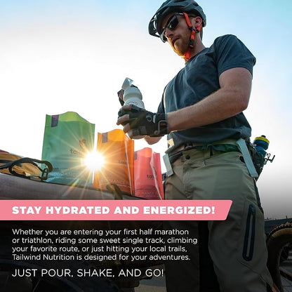 Tailwind Nutrition Endurance Fuel, Carbohydrate & Electrolyte Sports Drink Mix Powder, Gluten-Free, Vegan, Tropical Buzz, 50 Servings (Caffeinated)