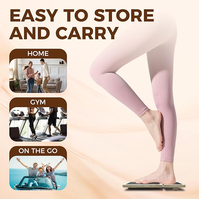 Ankle Balance Board for Stability Training, Sprain Rehabilitation and Posture Correction, Home Gym Equipment for Single Leg Balance Board Fitness and Strength Training