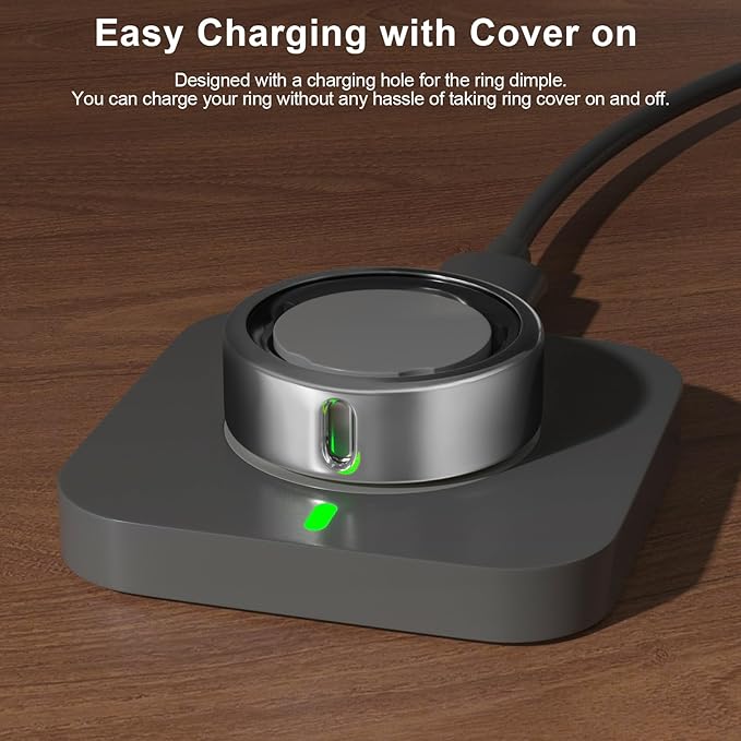 5 Pack Cover Compatible with Oura Ring Gen 4/Oura Ring Gen 3 Horizon/Heritage, Surport Charging with Cover on, Anti-Scratch TPU Protector for Oura Rings Accessories Women Men (Size 10)