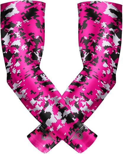 Bucwild Sports Baseball Arm Sleeve - Youth & Adult 1 Pair - Football Basketball Cycling Tennis