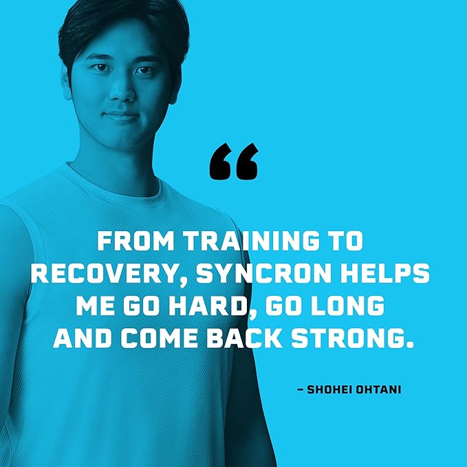 Syncron Post Workout Sports Drink Endorsed by Shohei Ohtani, Sugar Free Electrolyte Hydration, Taurine, L Arginine, BCAAs for Athletes, Watermelon Kiwi & Grapefruit Flavors, Variety 6 Pack, 16 oz