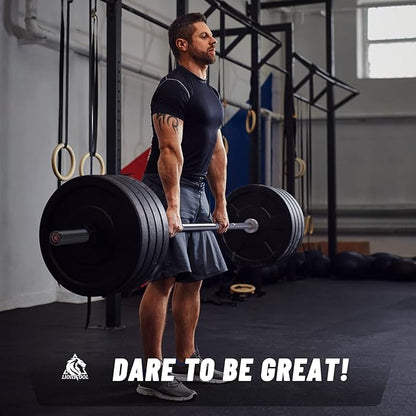 LIONSCOOL 7FT Olympic Barbell for Weightlifting, Power Lifting, 2 Inch Strength Training Bar for Squats, Deadlifts, Presses, Rows, Curls - 700lbs/1000lbs/1500lbs Capacity