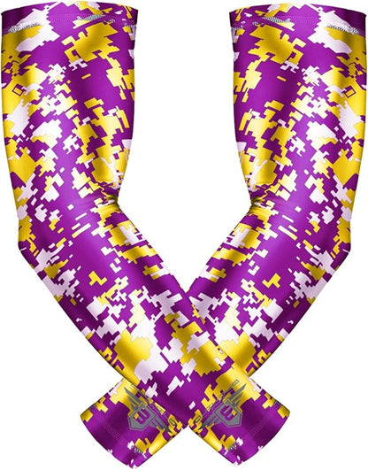 Bucwild Sports Baseball Arm Sleeve - Youth & Adult 1 Pair - Football Basketball Cycling Tennis