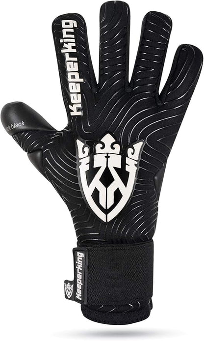 Professional Soccer Goalie Gloves Kids, Boys, Youth, Adult, Men- Football Goalkeeper Glove Strong grip palm protection Giga latex 4mm Double elastic Wrist with Negative cut, Slim(Size 6-11)