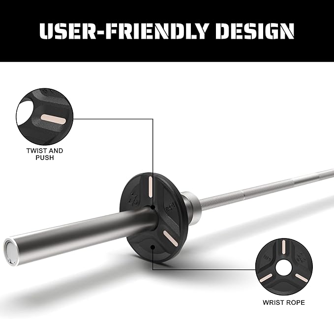 Cast Iron Plate Weights by Tribe WOD- Gym Weights for Men and Women, Cast Iron Plate Weights 1 of 2, Rubber and Steel Weights for Lifting (1 Plate)