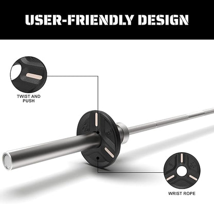 Cast Iron Plate Weights by Tribe WOD- Gym Weights for Men and Women, Cast Iron Plate Weights 1 of 2, Rubber and Steel Weights for Lifting (1 Plate)