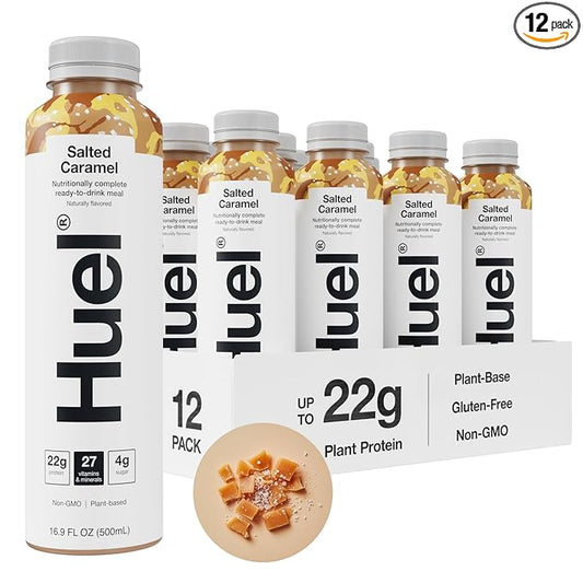 Huel Ready-to-Drink | Salted Caramel Meal Replacement Drink | High Protein Drink | Nutritionally