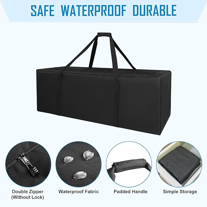 Sports Duffle Bag 42IN Extra Large Travel Duffel Luggage Bag with Upgrade 2-way Lockable Zippers, Durable & Water Resistant (42inch)