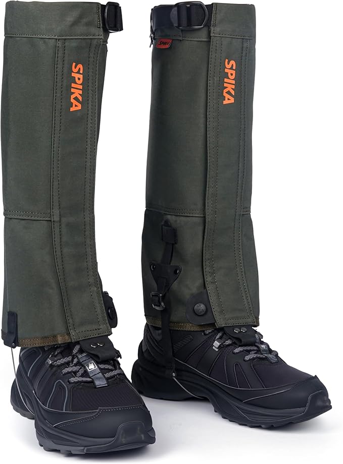 SPIKA Strike Snake Gaiters, Waterproof Snake Chaps for Hunting, Adjustable and Snake Resistent Leg Protective for Outdoors Hiking