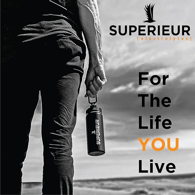 Superieur Electrolyte Powder Packets - Vegan Electrolyte Hydration Powder w/Sea Minerals - Keto Friendly, Non-GMO, Zero Sugar Electrolyte Supplement - Healthy Sports Drink - Watermelon (14 Packets)