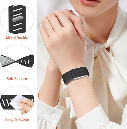 Sport Bicep Band Compatible with WHOOP 5.0 One and Peak, Soft Adjustable Silicone Waterproof Breathable Replacement Wristbands for Whoop 5.0 Accessory for Health & Fitness Wearable