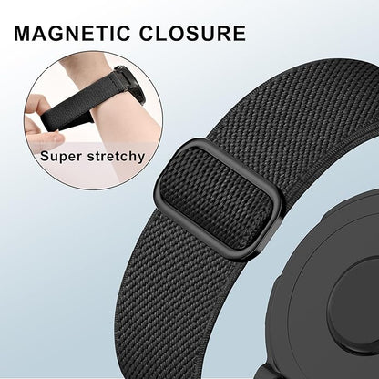 Elastic Nylon Watchband Compatible with Garmin Forerunner 235/220/230/620/630/735XT,Soft Adjustable Sport Stretchy Replacement Strap for Forerunner 235 Lite/Approach S20/S6/S5 Accessory