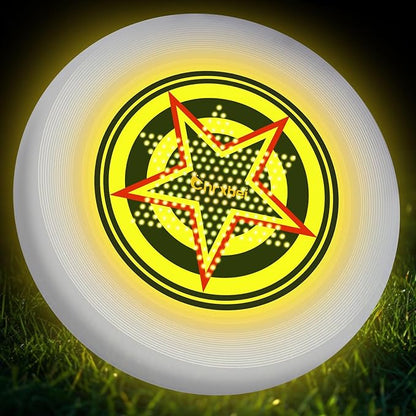 49LEDs Flying Disc with 16 Million Color RGB, 3 Modes+Rechargeable+Waterproof+175g, Cool Sports and Outdoors for Parks/Camping/Beach/Backyards,Easter & Birthday Gifts for Teens/Kids/Adults