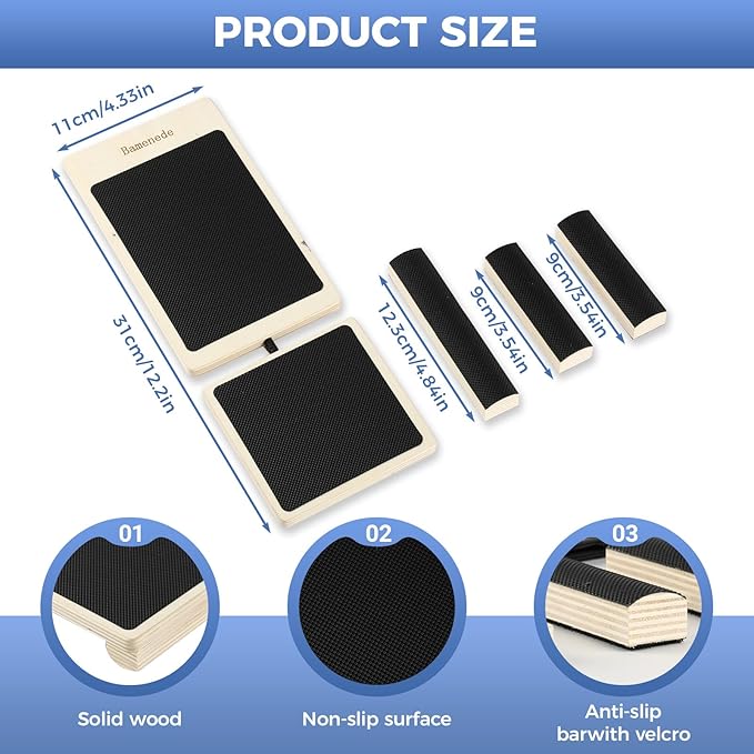 Ankle Board, Foot Strengthener, Axis Board, Single Leg Balance Board, Blackboard Foot Trainer,for Stability Exercise, Physical Therapy, Ankle Rehab,Strengthening Equipment