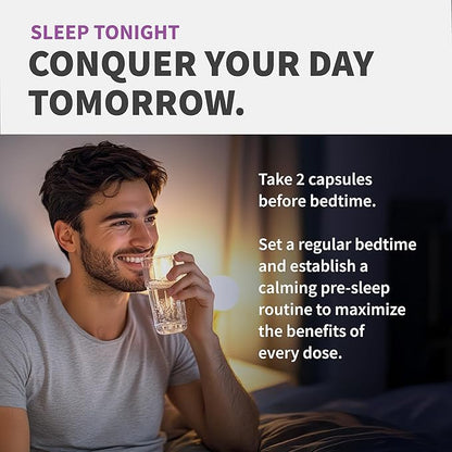 12-in-1 Melatonin Sleep Capsules - Natural Sleep Aids for Adults with Melatonin 5mg and Magnesium Glycinate 500mg, Sleep Aid with Ashwagandha, L Theanine, Valerian Root, GABA, 5-HTP (90ct, Pack of 4)