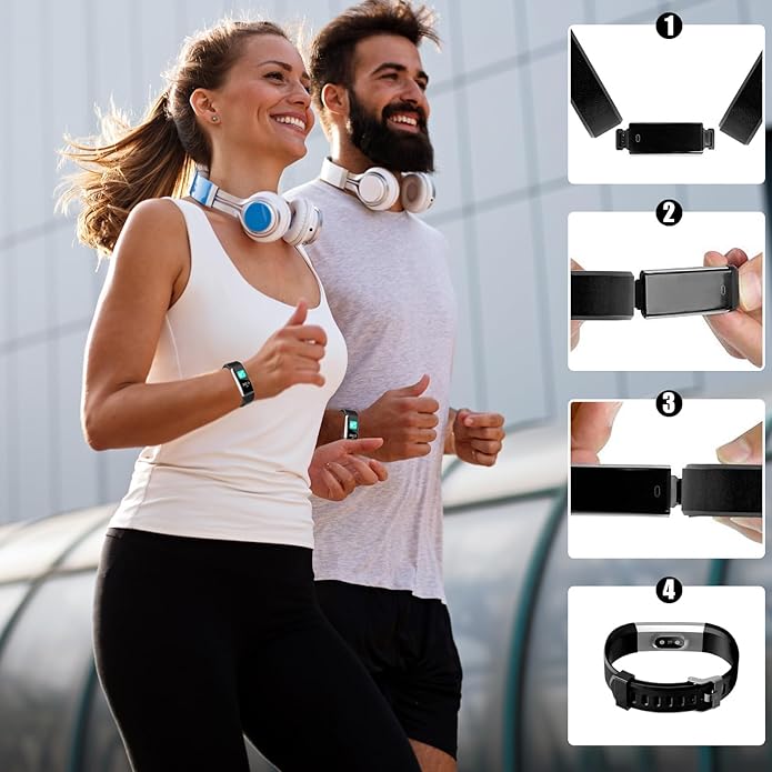 Watch Bands Replacement for ID115plus HR, Very Fit Pro Activity Fitness Tracker Wrist Bands Set, Multicolor Veryfitpro Smart Watch Strap Replacements