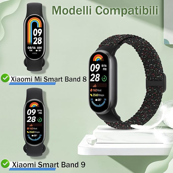 Braided Bands Compatible with Xiaomi Smart Band 10 9 8 Straps for Women Men