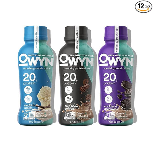 OWYN Only What You Need Plant Based Protein Shake, 20g Vegan Protein from Organic Pumpkin seed