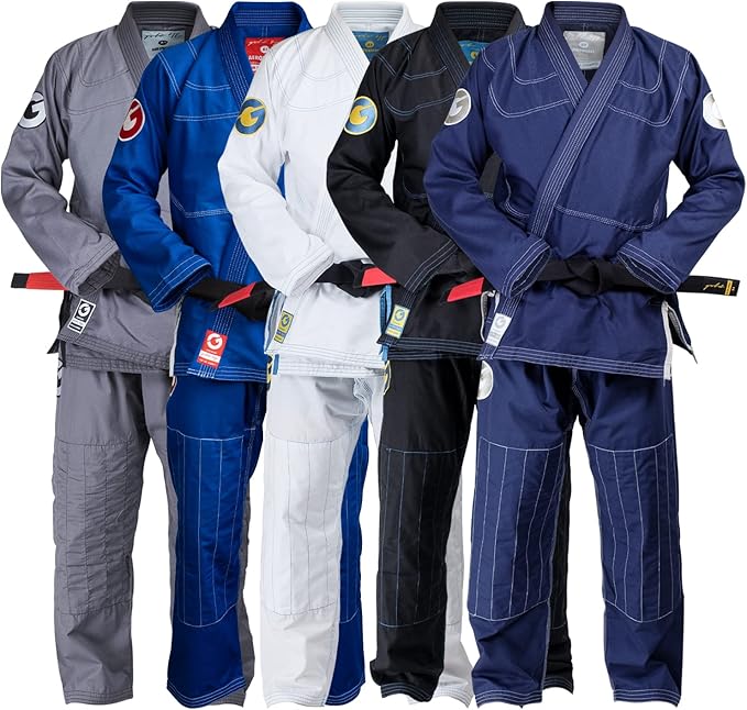 Gold BJJ Aeroweave Jiu Jitsu Gi - Ultra Lightweight BJJ Gi - Preshrunk Brazilian Jiu Jitsu Uniform for Men
