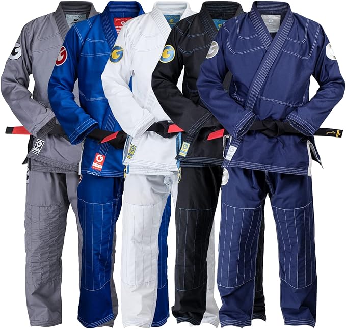 Gold BJJ Aeroweave Jiu Jitsu Gi - Ultra Lightweight BJJ Gi - Preshrunk Brazilian Jiu Jitsu Uniform for Men