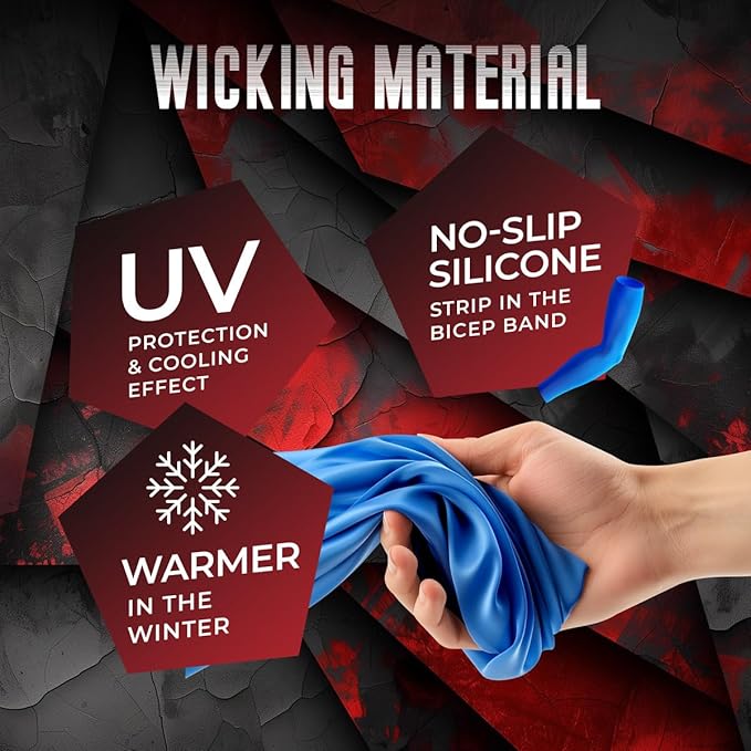 Bucwild Sports Baseball Arm Sleeve - Youth & Adult 1 Pair - Football Basketball Cycling Tennis