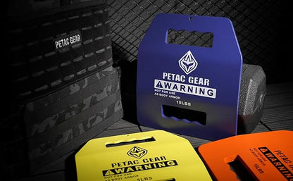 PETAC GEAR Tactical Weights Plates For Weighted Vest For Men Workout,5/10/15/20 LBS Weight Strength Training Vests Equipment Workout Gear