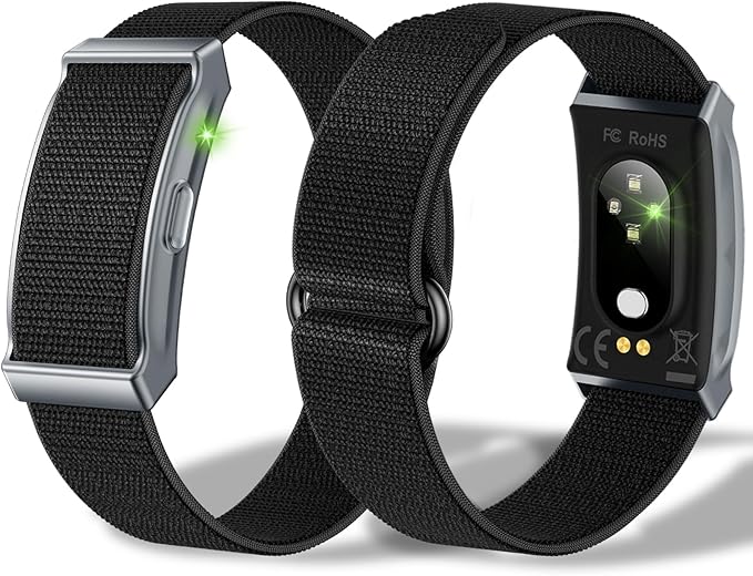 Smart Health Wristband & Armband Set, Screen-Free Minimalist Design Fitness Tracker, Nylon Breathable Smart Bracelet, 24/7 Heart Rate/SpO2/Sleep Monitor, 120+ Sports Modes, IP68 Waterproof