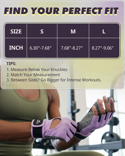 Trideer Weight Lifting Gloves for Women & Men, Wrist Support & Padded Palm