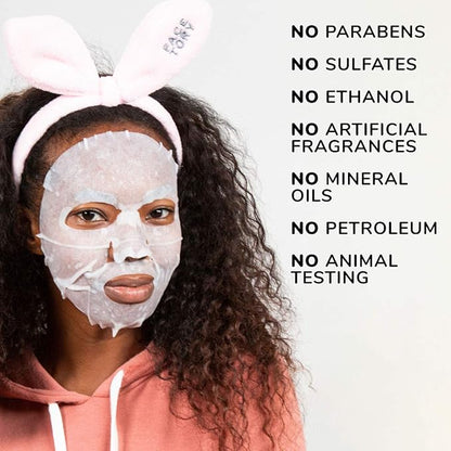 FACETORY K Beauty Face Mask Skin Care - Everyday ALMOND Skin Strengthening Sheet Mask | Plant-Based with Sweet Almond Oil (10 Pack)